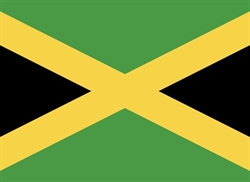 [ai] The flag of Jamaica featuring a diagonal black stripe, a golden yellow stripe, and green background, with the black and yellow forming a diagonal cross.